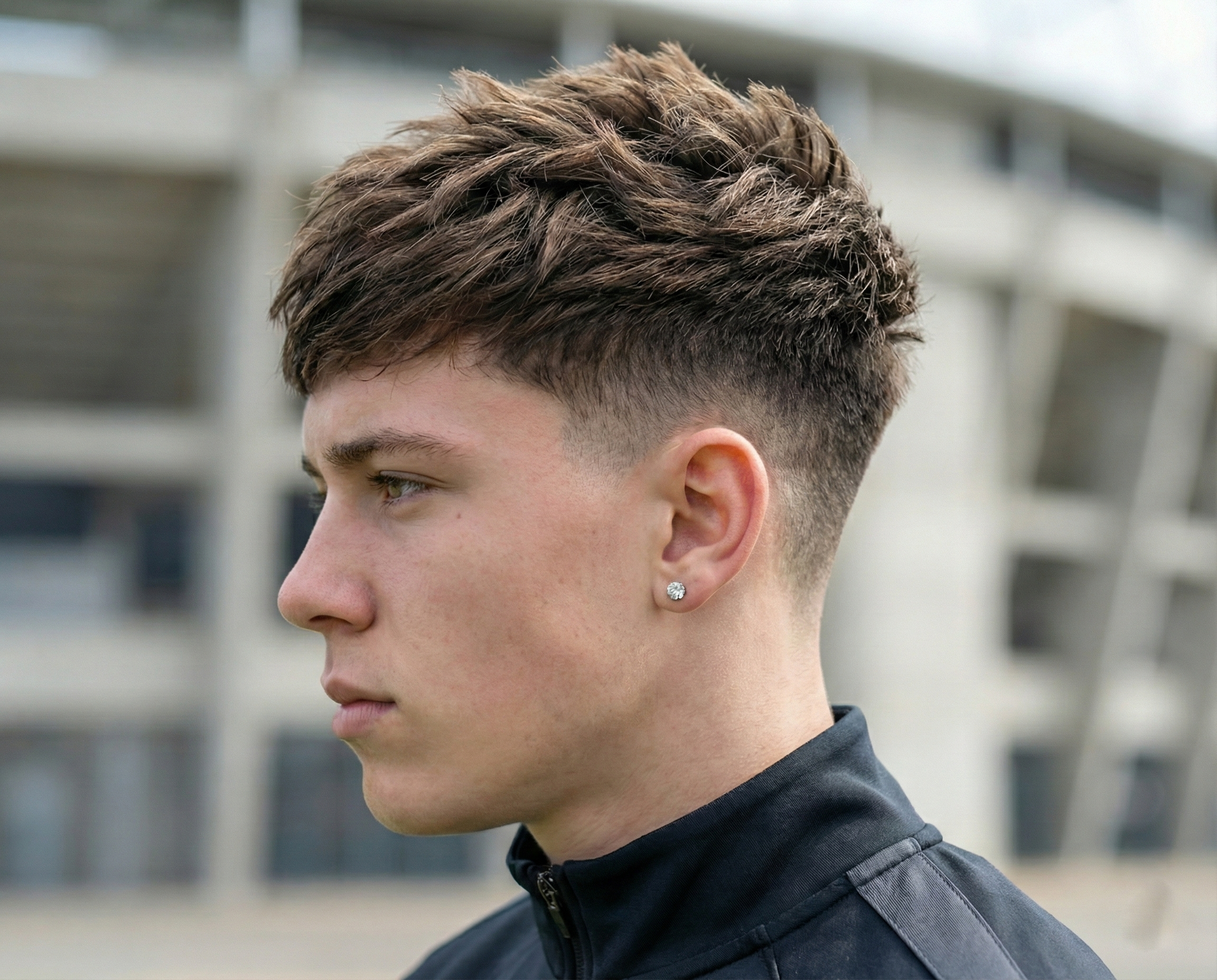 Layered Textured Crop Messy Style Layered Textured Crop Messy Style — Winter Haircuts for Men