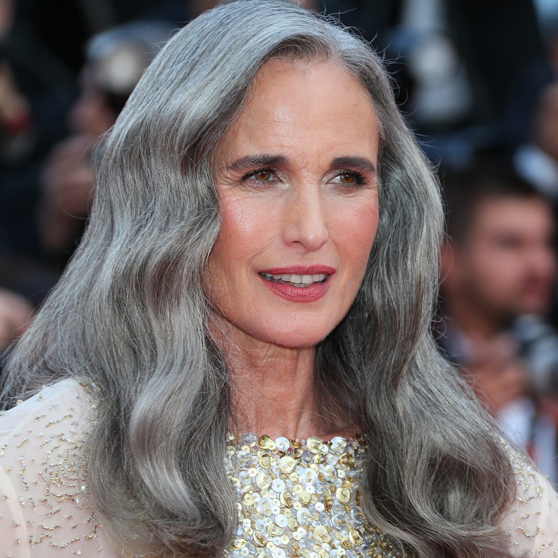 Long Gray Hair with Subtle Silver Waves Long Gray Hair with Subtle Silver Waves — Winter Haircuts for Gray Hair