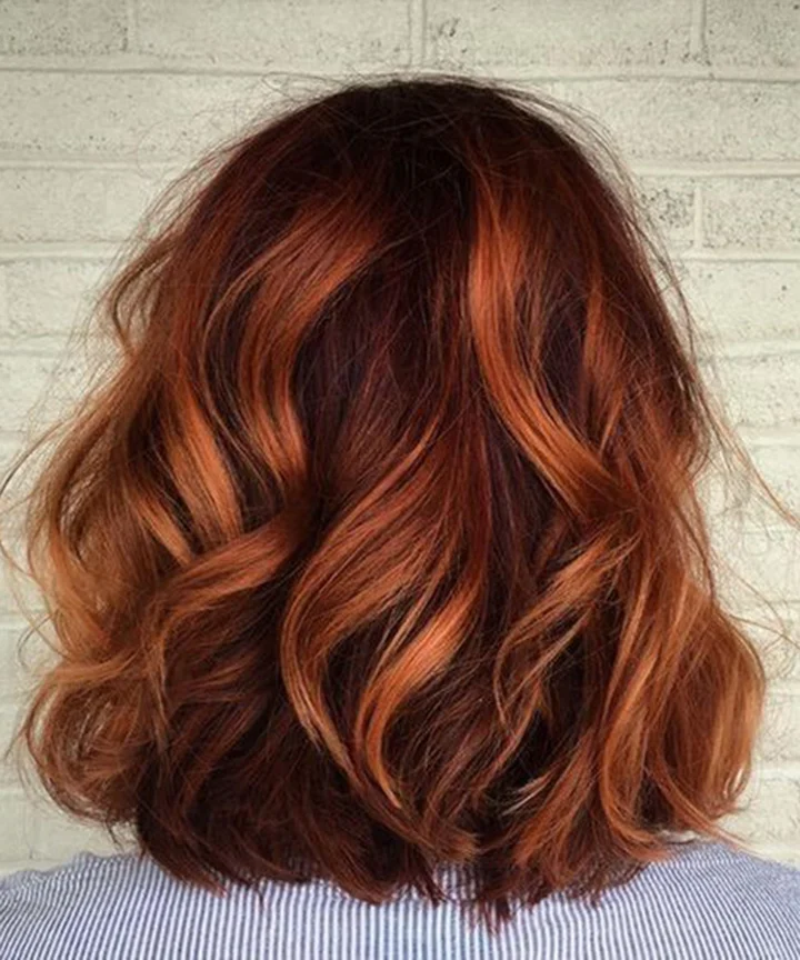 Copper Auburn With Darker Roots — Winter Auburn Hair Color