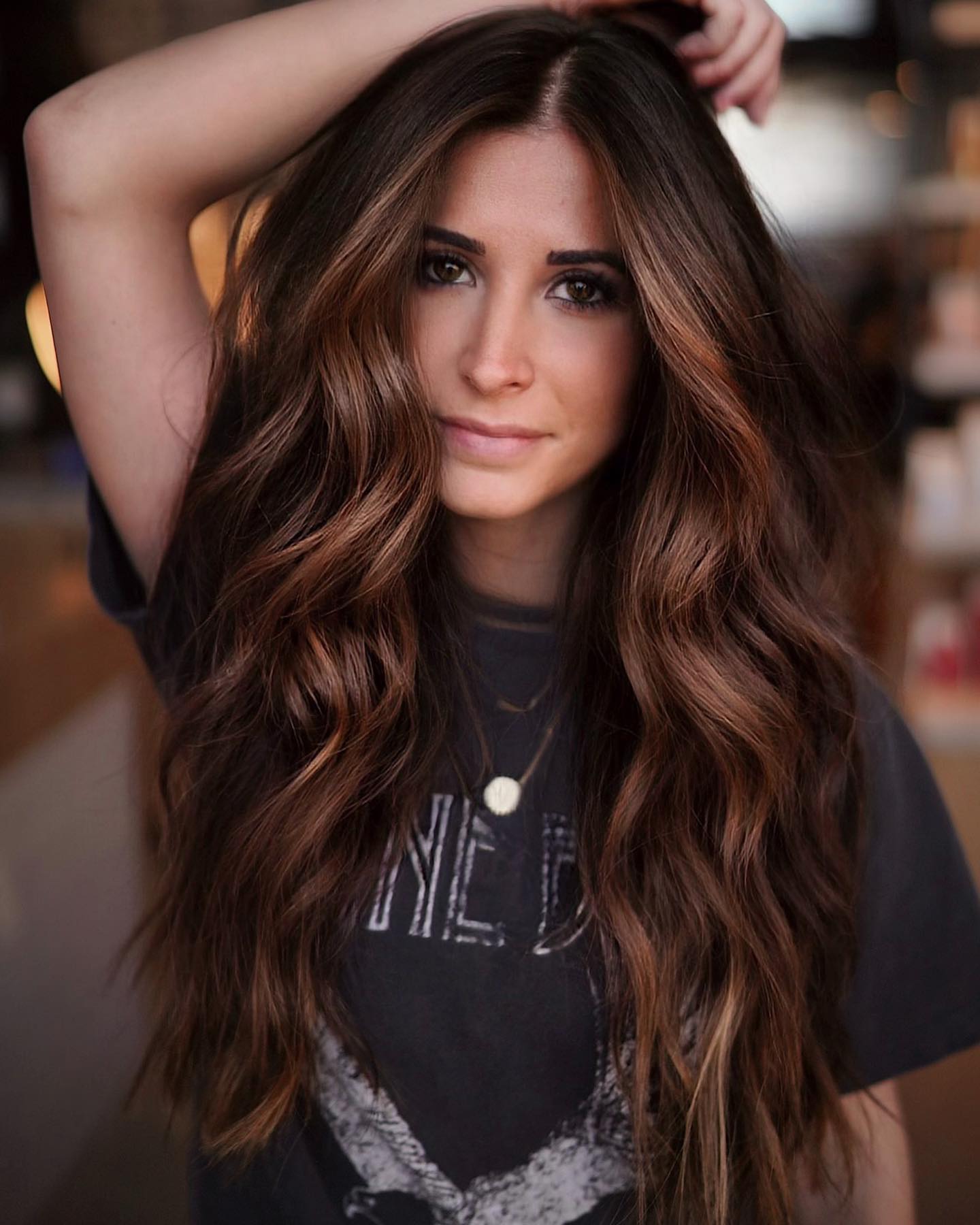 Chestnut With Subtle Caramel Highlights — Chestnut Brown Hair