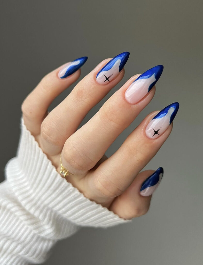 Clear Base Snowflake Glitter Square Nails Clear Base Snowflake Glitter Square Nails — Winter Acrylic Nails