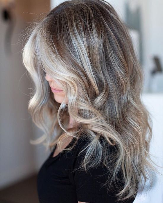 Mid-Back Ash Blonde With Cool Highlights Mid-Back Ash Blonde With Cool Highlights — True Winter Hair Color