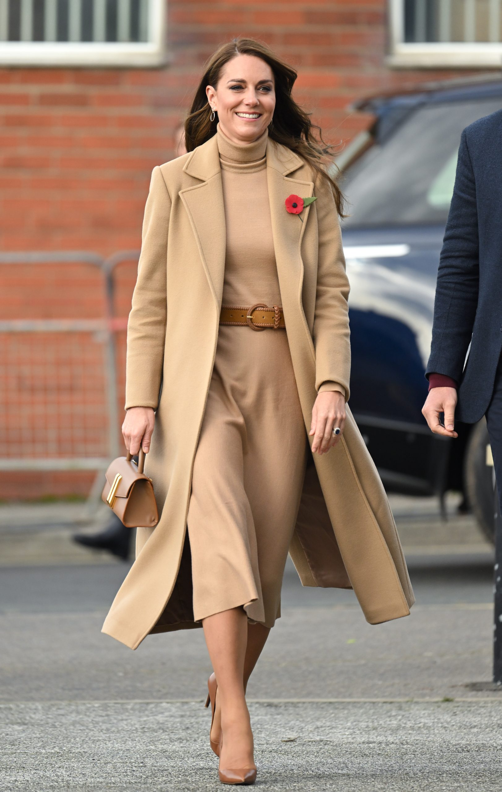 Monochromatic Camel Coat and Dress Outfit Monochromatic Camel Coat and Dress Outfit — Camel Coat Outfits
