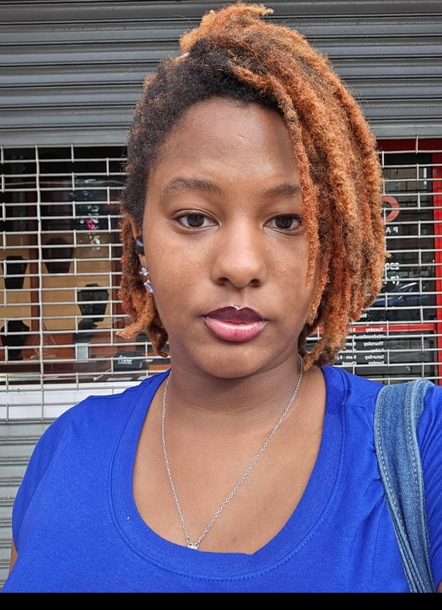 Short Locs With Copper Blonde Highlights — Winter Hair Colors for Short Hair