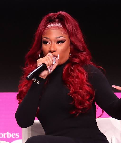 Voluminous Cherry Red Shoulder Length — Winter Hair Colors for Black Women
