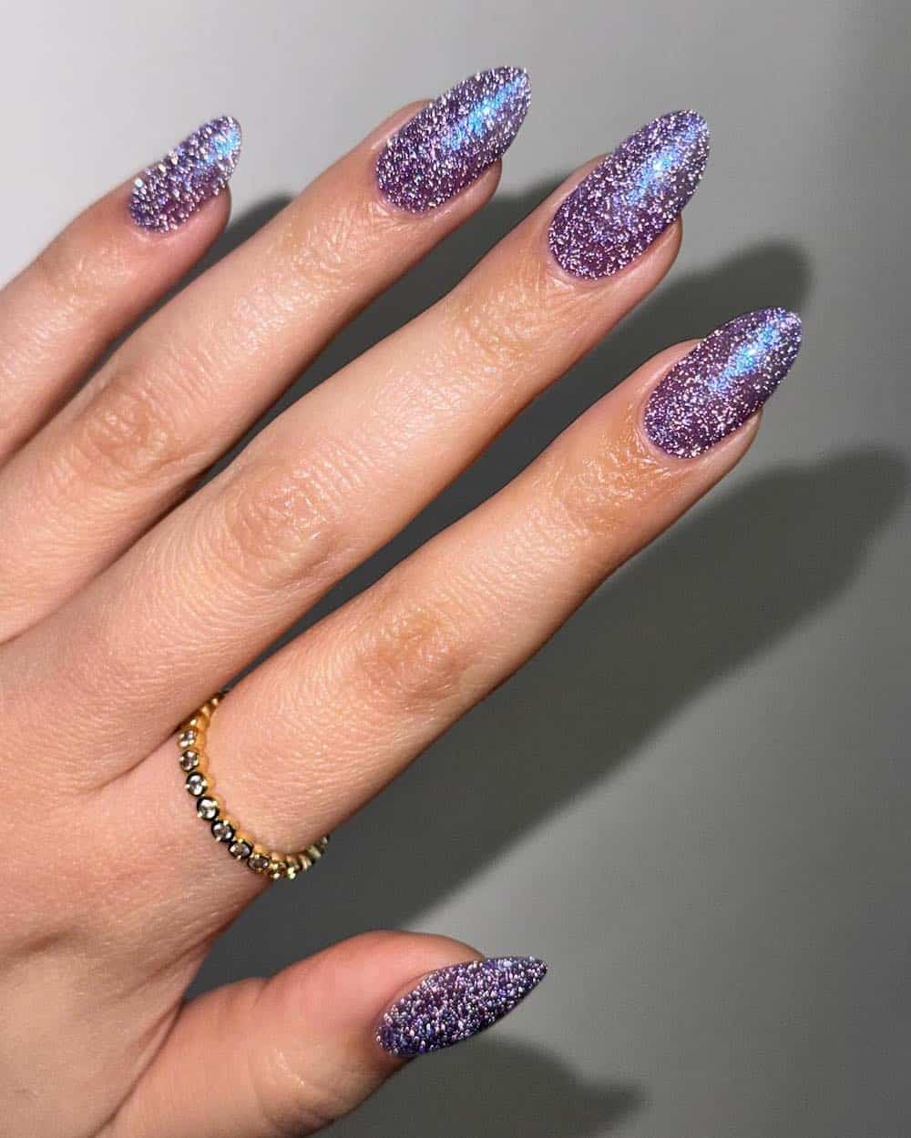 Iridescent Purple Glitter Sparkle Iridescent Purple Glitter Sparkle — Winter Acrylic Nail Colors