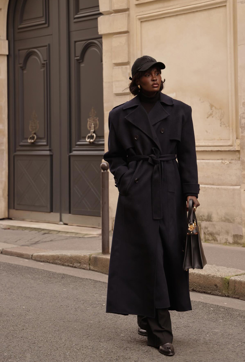 Long Double-Breasted Trench Coat for Sophisticated Layering Long Double-Breasted Trench Coat for Sophisticated Layering — Aesthetic Winter Outfits