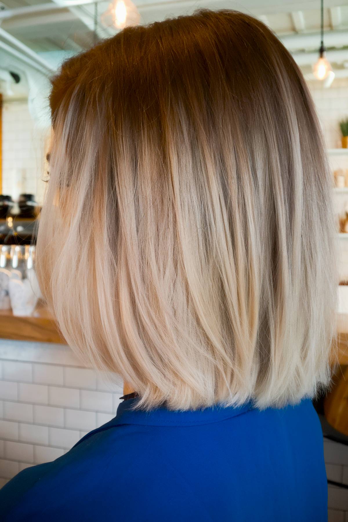 Chin Length Bob Blonde Ombre Chin Length Bob Blonde Ombre — Winter Ombre Hair