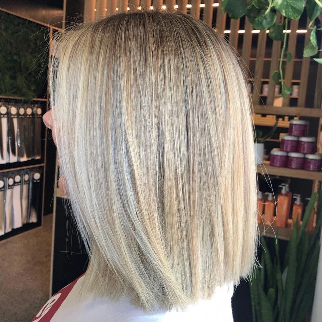 Ash Blonde Collarbone Bob Voluminous Blowout Ash Blonde Collarbone Bob Voluminous Blowout — Winter Haircuts for Straight Hair