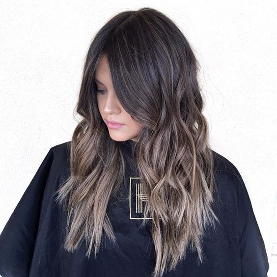 Cool Dark Brown With Ash Blonde Highlights — Cool Winter Hair Colors