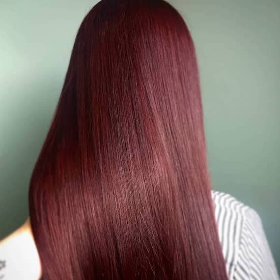 Uniform Mid-Back Length Mahogany Uniform Mid-Back Length Mahogany — Mahogany Hair Color