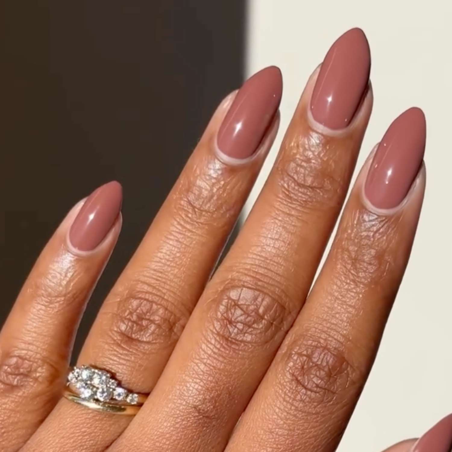 Muted Rose Pink Outline French Muted Rose Pink Outline French — Winter Nail Colors for Women Over 40