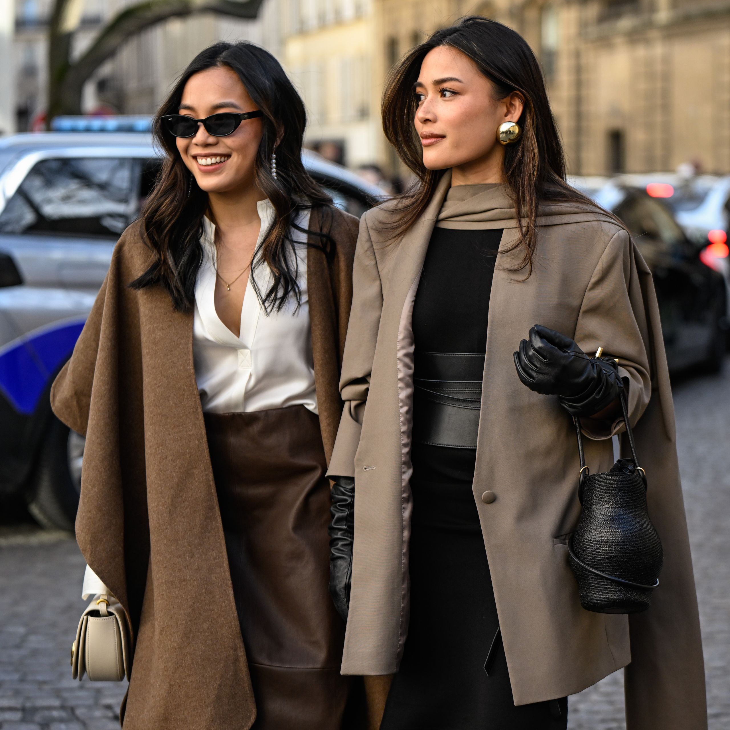 Black Long Coat over Grey Jeans Black Long Coat over Grey Jeans — Winter Outfits for Black Girls