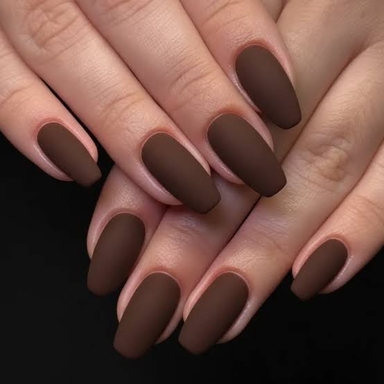 Deep Brown Matte Deep Brown Matte — Winter Matte Nails