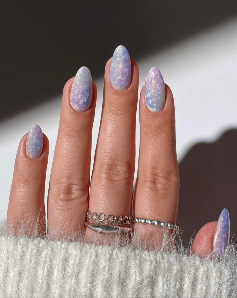 Ethereal Marbled Frost Blend Ethereal Marbled Frost Blend — Pastel Winter Nails