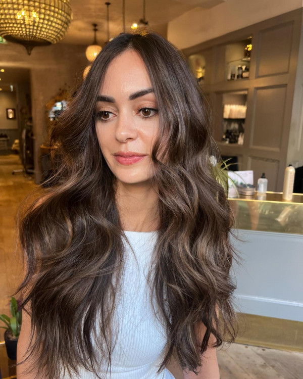 Espresso With Caramel Highlights Espresso With Caramel Highlights — Espresso Brown Hair