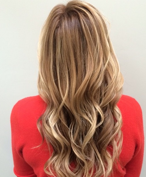 Collarbone Blonde With Visible Lowlights — Lowlights for Blonde Hair