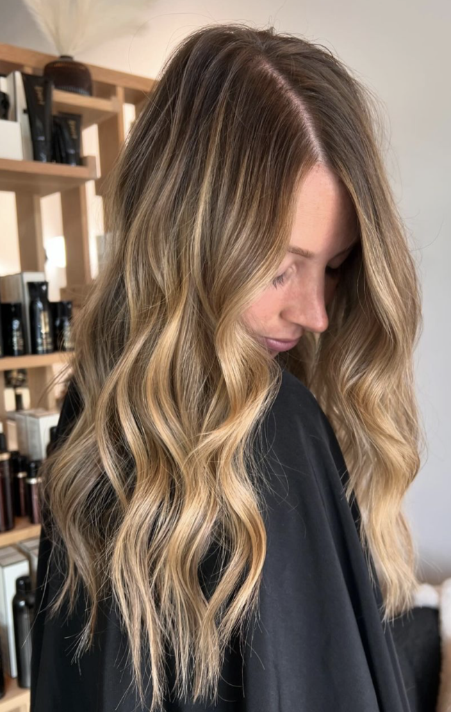 Ash Brown With Beige Blonde Highlights Ash Brown With Beige Blonde Highlights — Low Maintenance Winter Hair Colors
