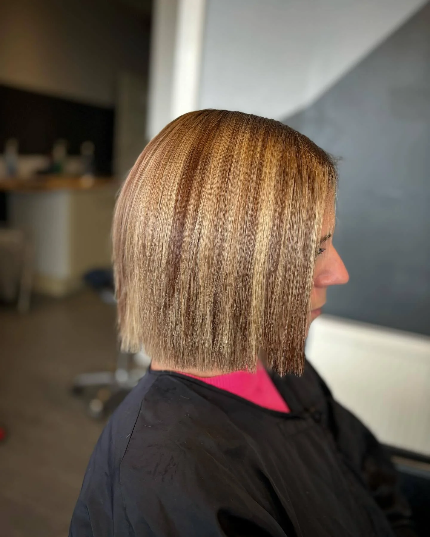 Dark Blonde Bob With Blunt Line Dark Blonde Bob With Blunt Line — Winter Haircuts for Thin Hair