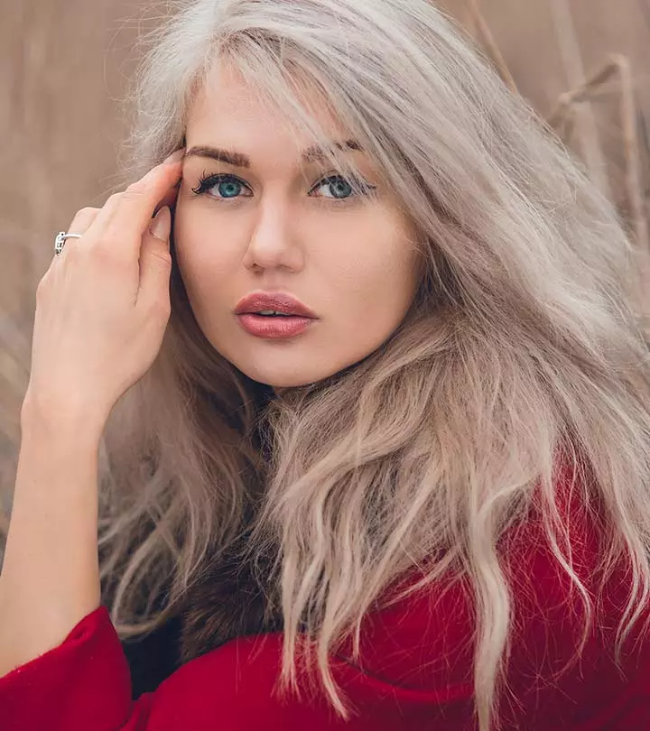 Mid-Back Ash Blonde With Silver Tones — Winter Hair Colors for Blue Eyes