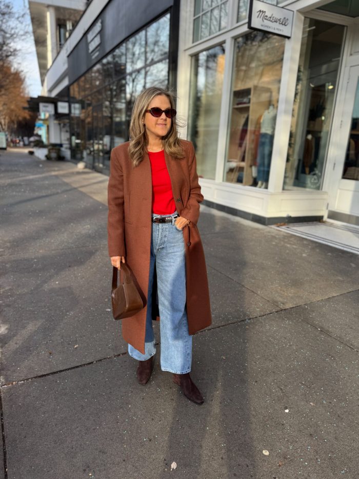 Classic Winter Warmth: Wool Coat Over Casual Knits Classic Winter Warmth: Wool Coat Over Casual Knits — London Winter Outfits