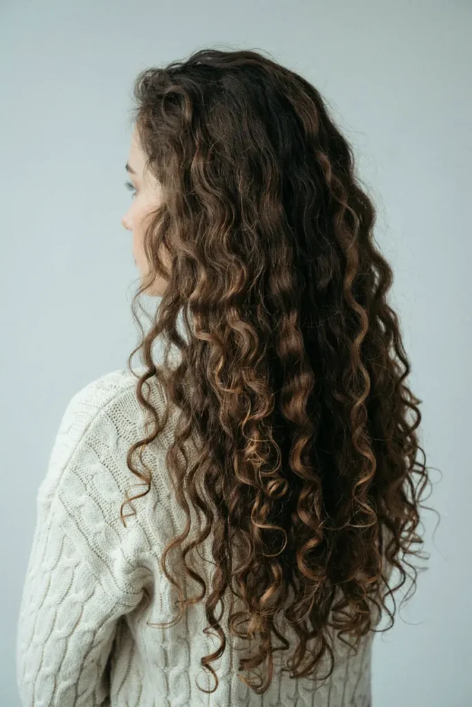 Effortless Air-Dried Curls — Long Winter Haircuts