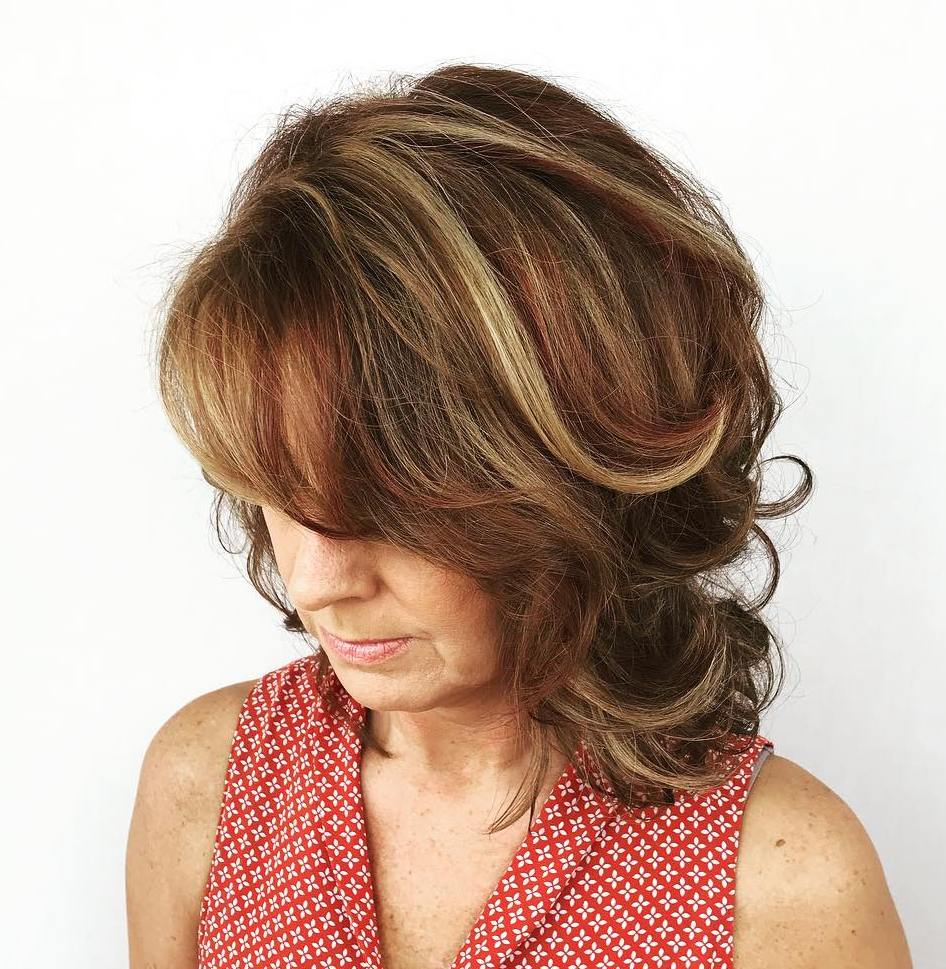 Dark Brown Bob With Warm Highlights — Winter Hair Colors for Women Over 50