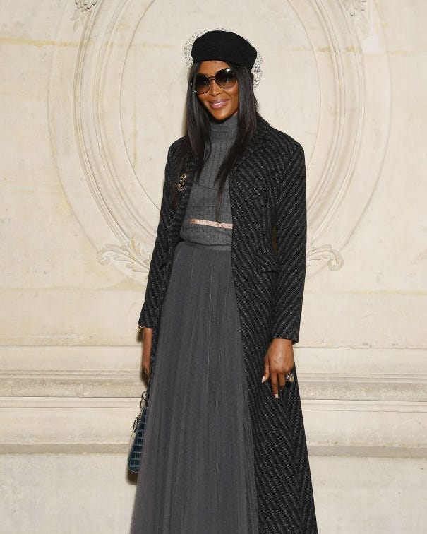 Sophisticated Grey Ensemble with a Netting Black Beret Sophisticated Grey Ensemble with a Netting Black Beret — Beret Outfits