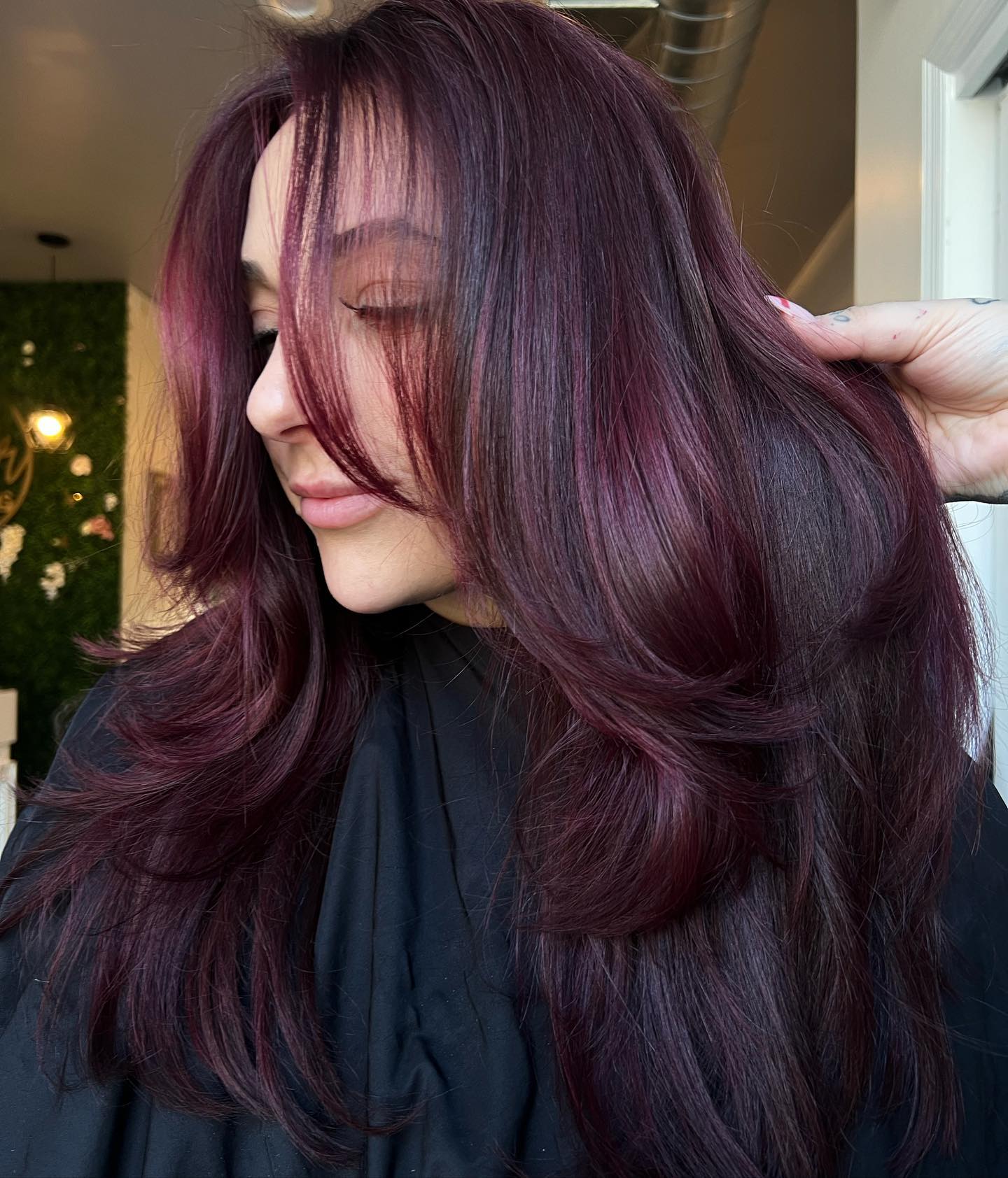 Multi-Dimensional Mahogany with Violet Undertones Multi-Dimensional Mahogany with Violet Undertones — Mahogany Hair Color