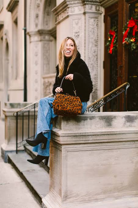 Edgy Denim and Leather: The Leopard Print Handbag Twist Edgy Denim and Leather: The Leopard Print Handbag Twist — Winter Going Out Outfits