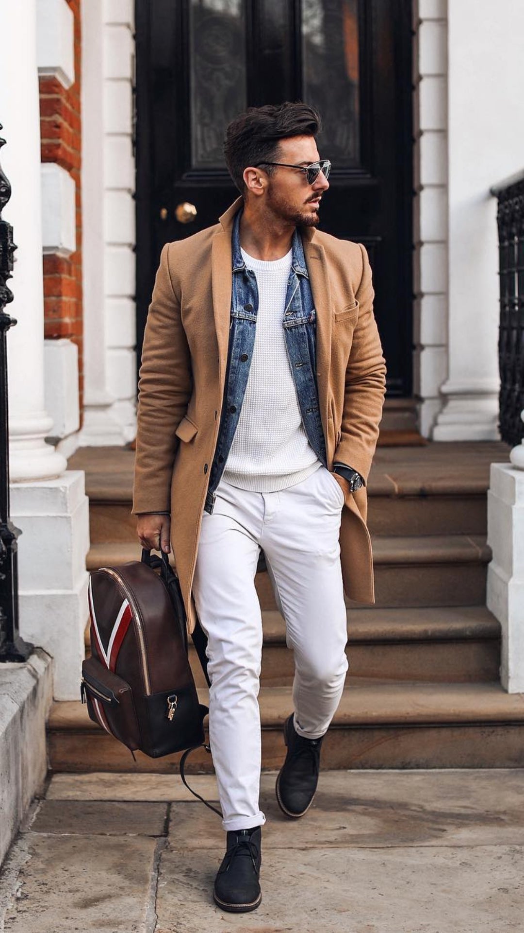 Textured Blazer with Quarter-Zip Sweater for Smart Casual — Winter Outfits for Men
