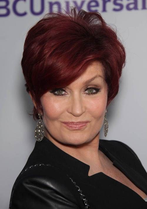Deep Red Textured Pixie — Winter Hair Colors for Women Over 60