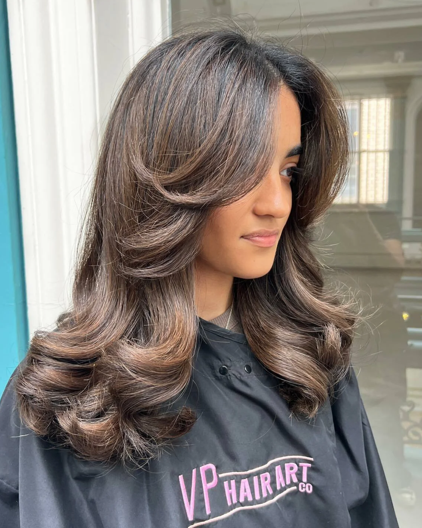 Long Dark Brown Curls With Layers Long Dark Brown Curls With Layers — Winter Haircuts for Thick Hair