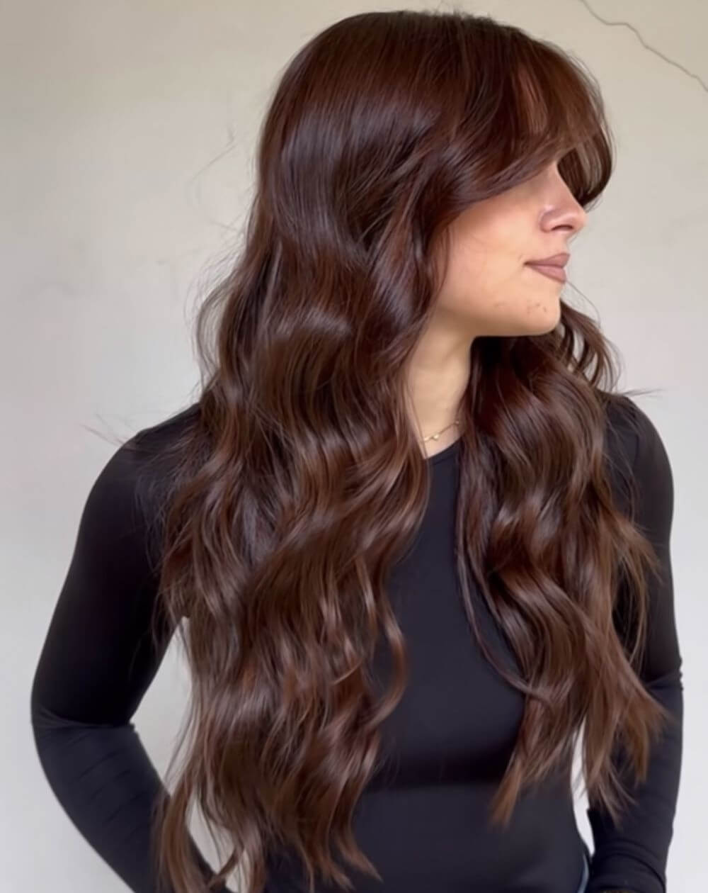 Dark Brown With Auburn Undertones Dark Brown With Auburn Undertones — Winter Hair Colors for Brunettes