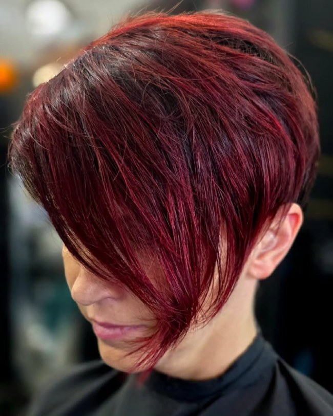 Cherry Cola Burgundy Pixie Cherry Cola Burgundy Pixie — Burgundy Hair Color