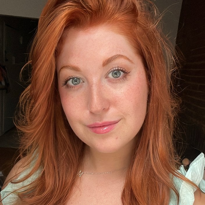 Natural Bright Red With Wispy Bangs — Winter Hair Colors for Redheads
