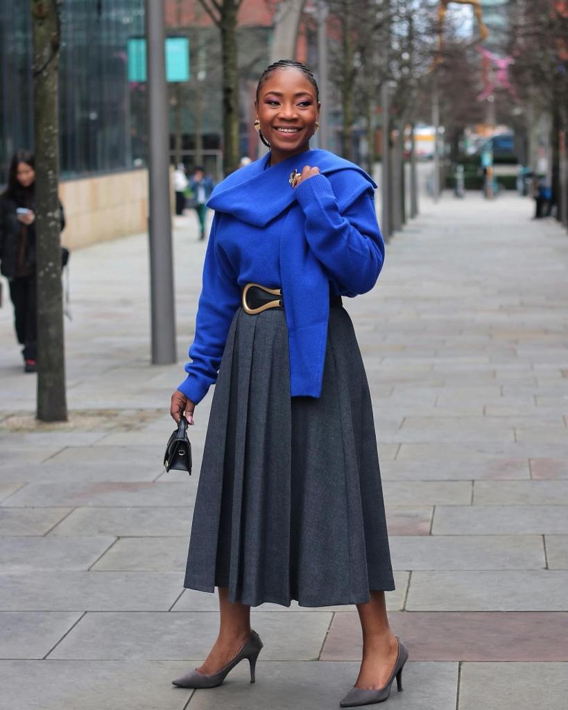 Bold Red Puffer and Black Skirt Combination Bold Red Puffer and Black Skirt Combination — winter outfits for black women