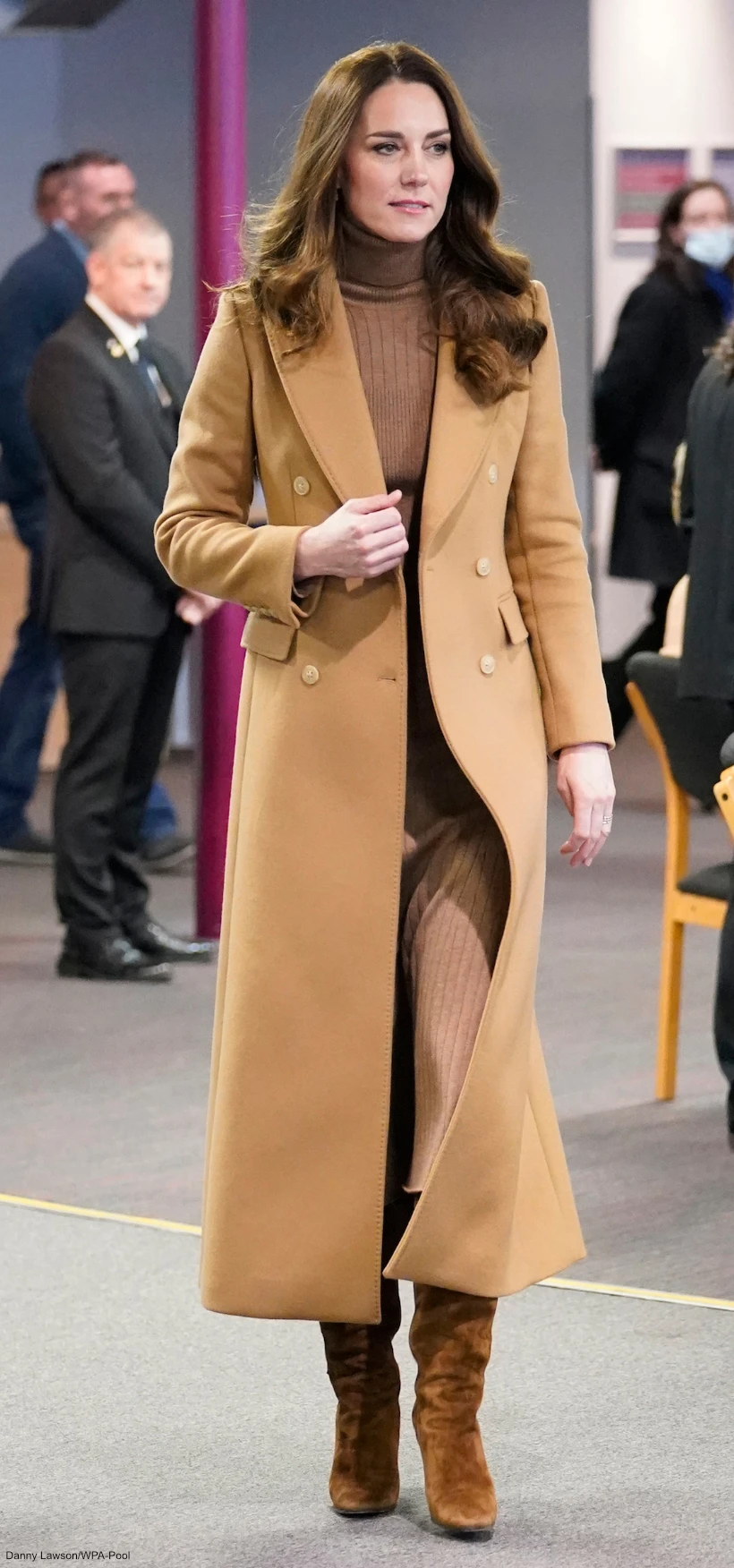 Camel Coat with Matching Knit Skirt Set Camel Coat with Matching Knit Skirt Set — Camel Coat Outfits