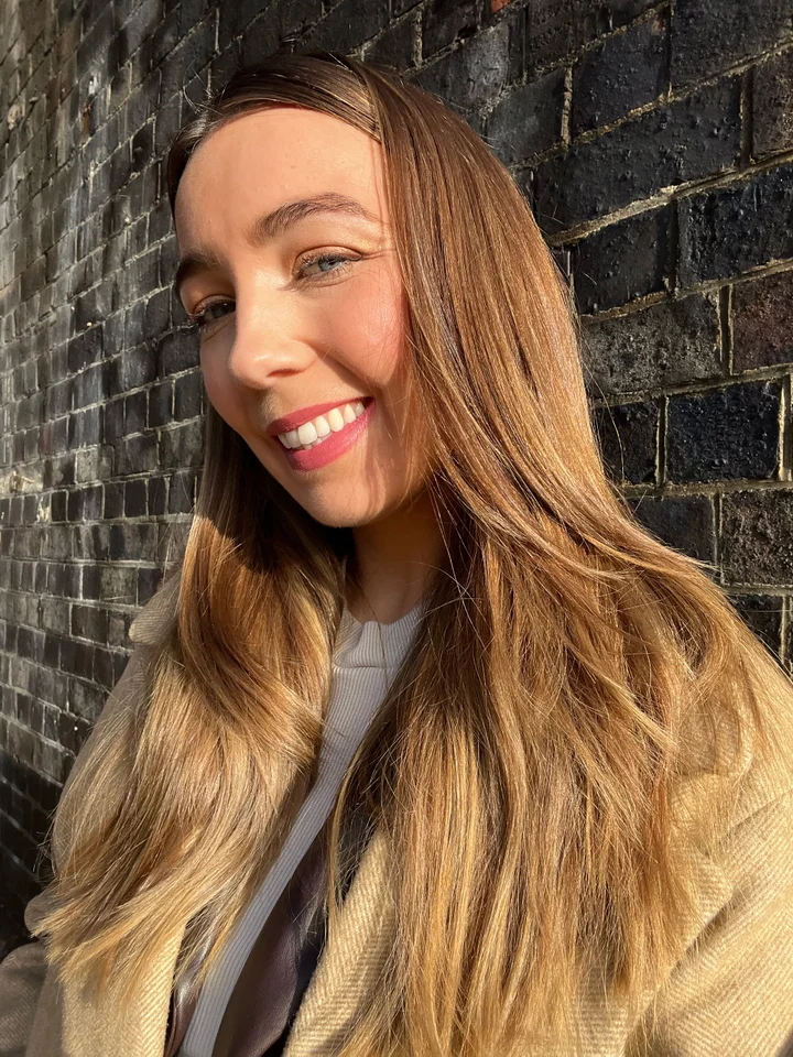 Sleek Deep Brunette Lob — Winter Hair Colors for Pale Skin