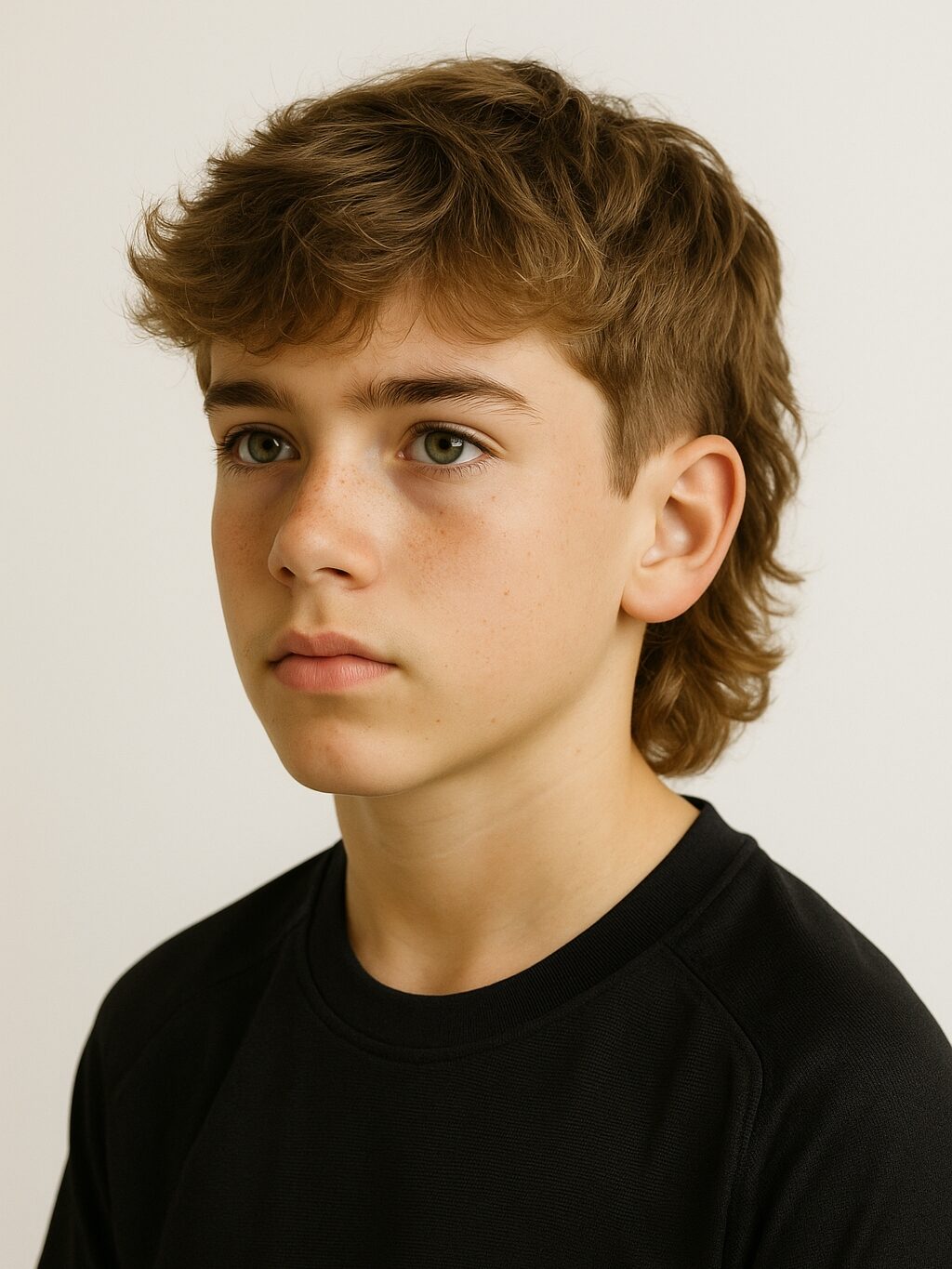 Modern Mullet With Curtain Bangs Modern Mullet With Curtain Bangs — Winter Haircuts for Boys