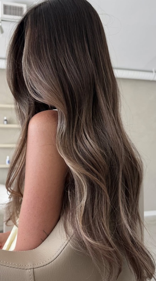 Mushroom Brunette Root Melt Balayage — Mushroom Brown Hair