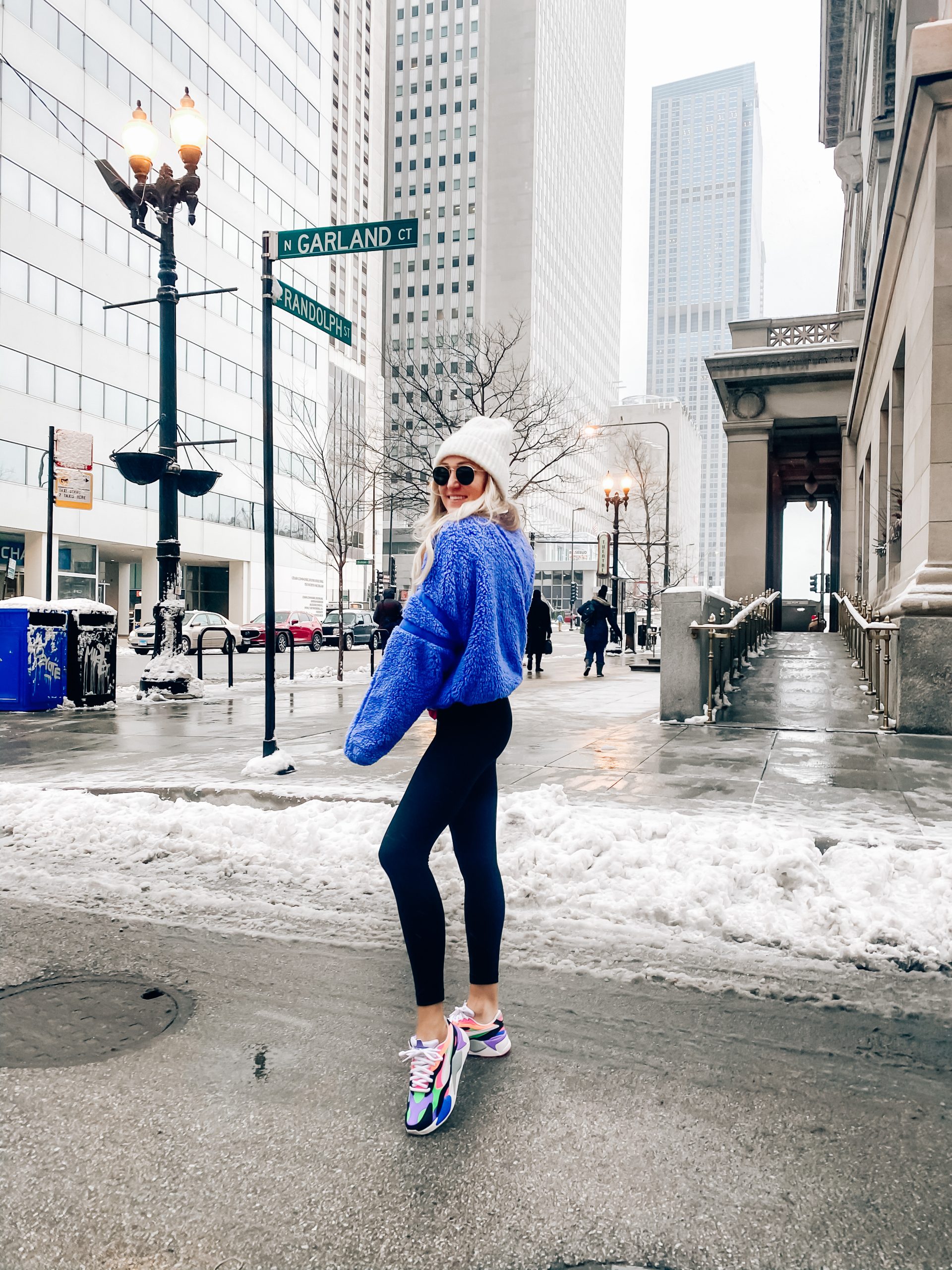 Vibrant Fuzzy Sweater for a Pop of Color Vibrant Fuzzy Sweater for a Pop of Color — Chicago Winter Outfits