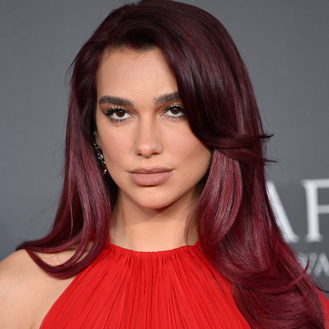 Uniform Deep Burgundy — Winter Hair Colors for Olive Skin