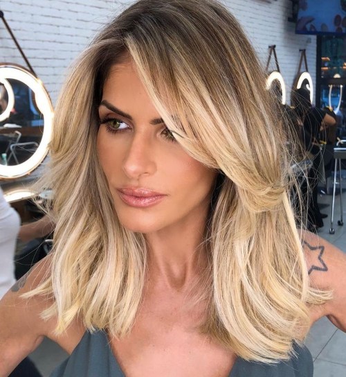 Layered Ash Blonde Lob Layered Ash Blonde Lob — Low Maintenance Winter Haircuts