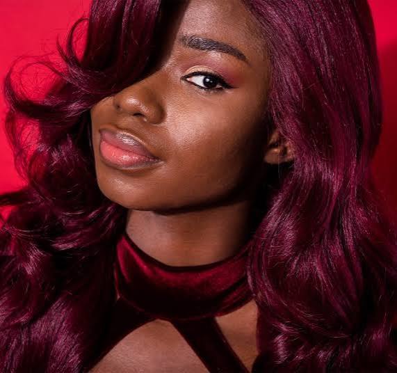 Intense Burgundy Mid-Back Curls Intense Burgundy Mid-Back Curls — Burgundy Hair Color