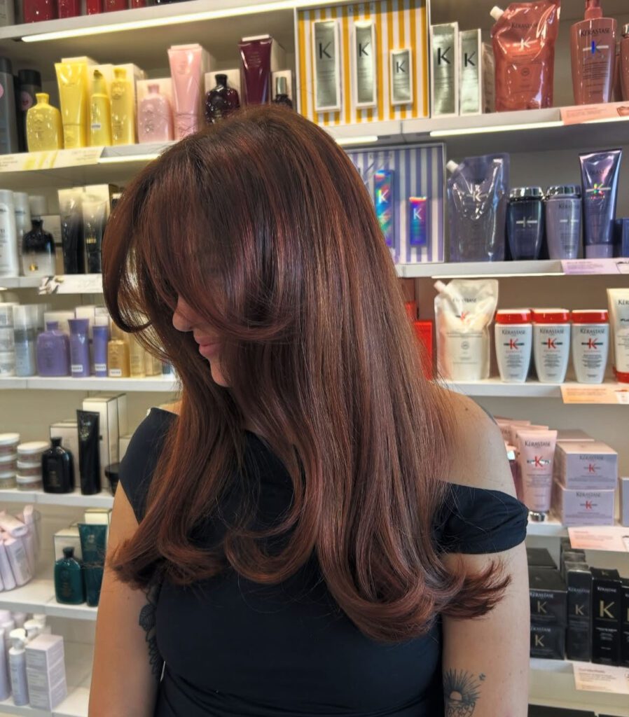 Deep Brown With Auburn Undertones Deep Brown With Auburn Undertones — Low Maintenance Winter Hair Colors