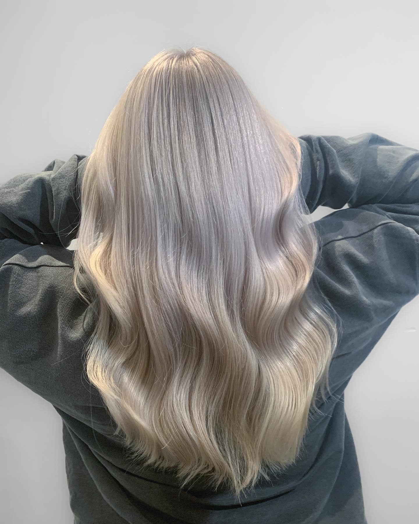 Uniform Ash Blonde Waves — Cool Winter Hair Colors