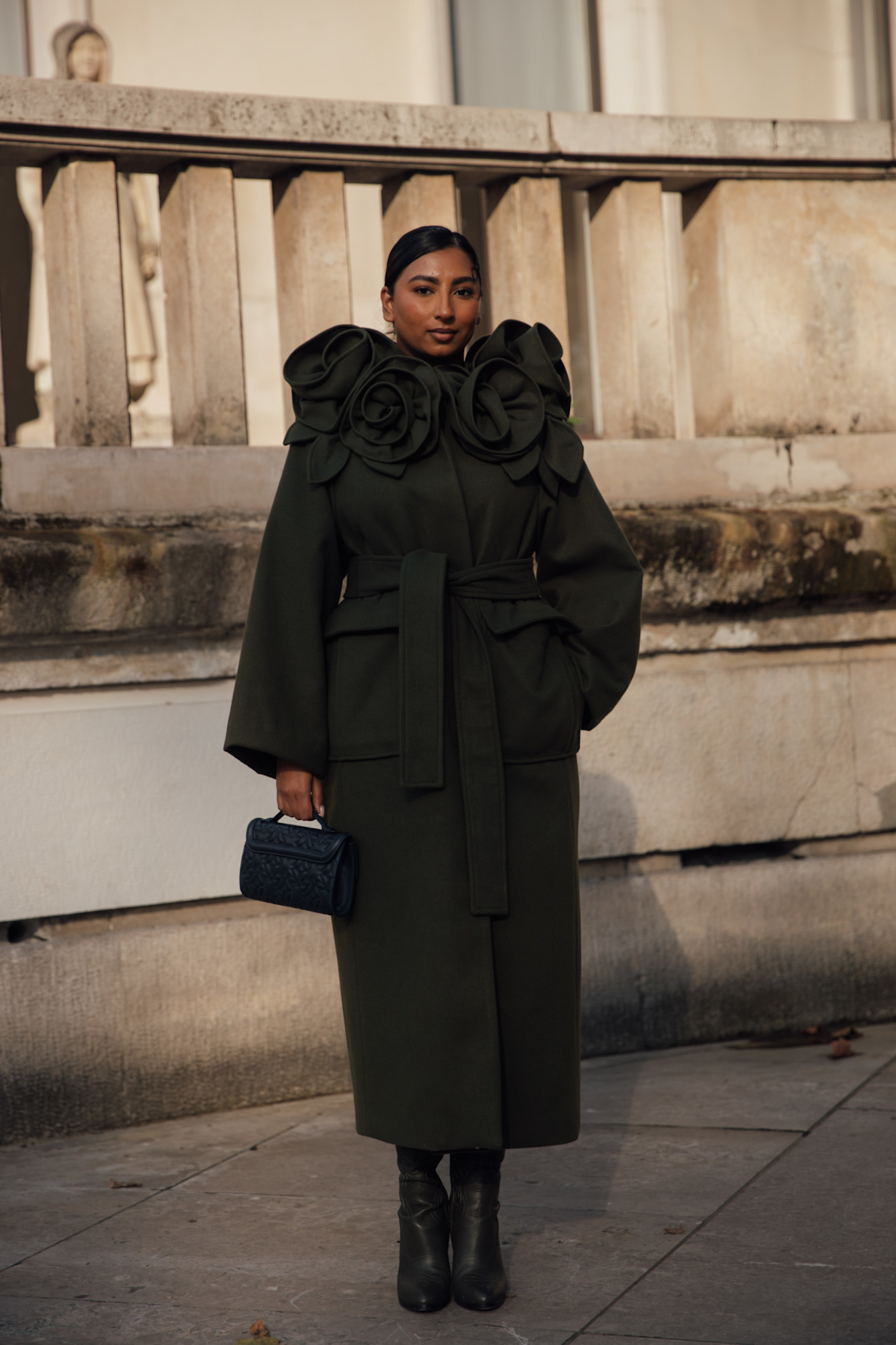 Embellished Wool Wrap Coat for Evening Embellished Wool Wrap Coat for Evening — Old Money Winter Outfits