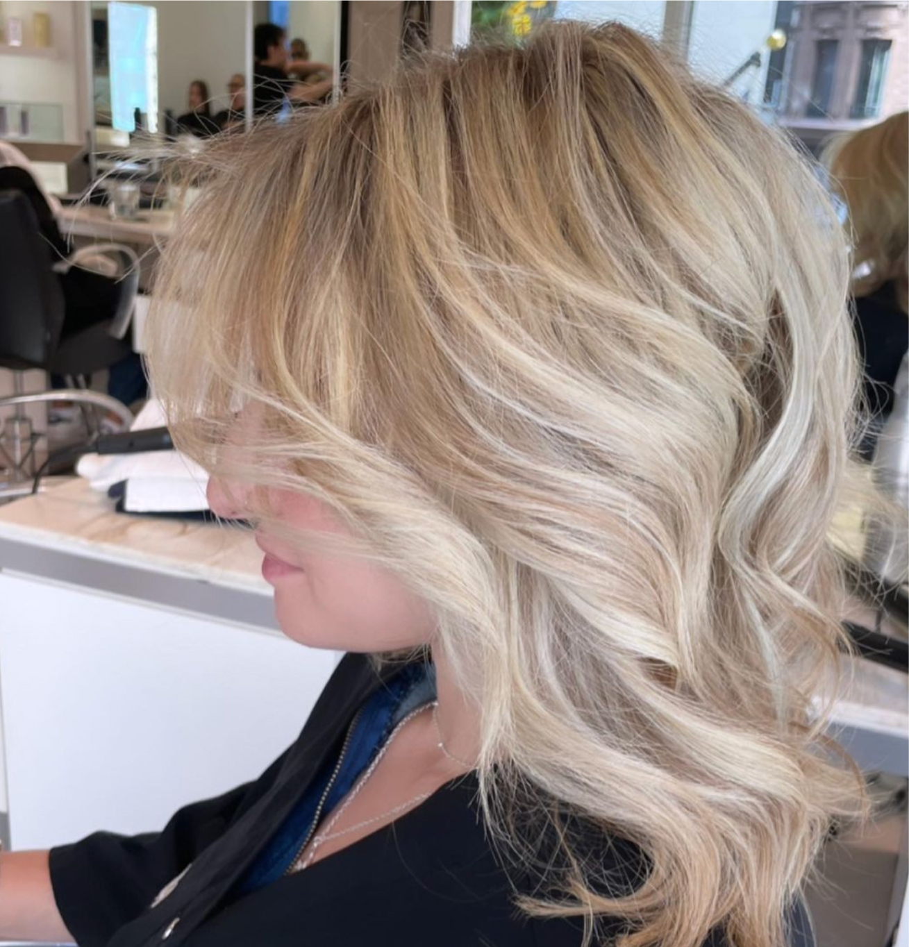 Ash Blonde Balayage, Collarbone Length Ash Blonde Balayage, Collarbone Length — Winter Hair Colors for Blondes