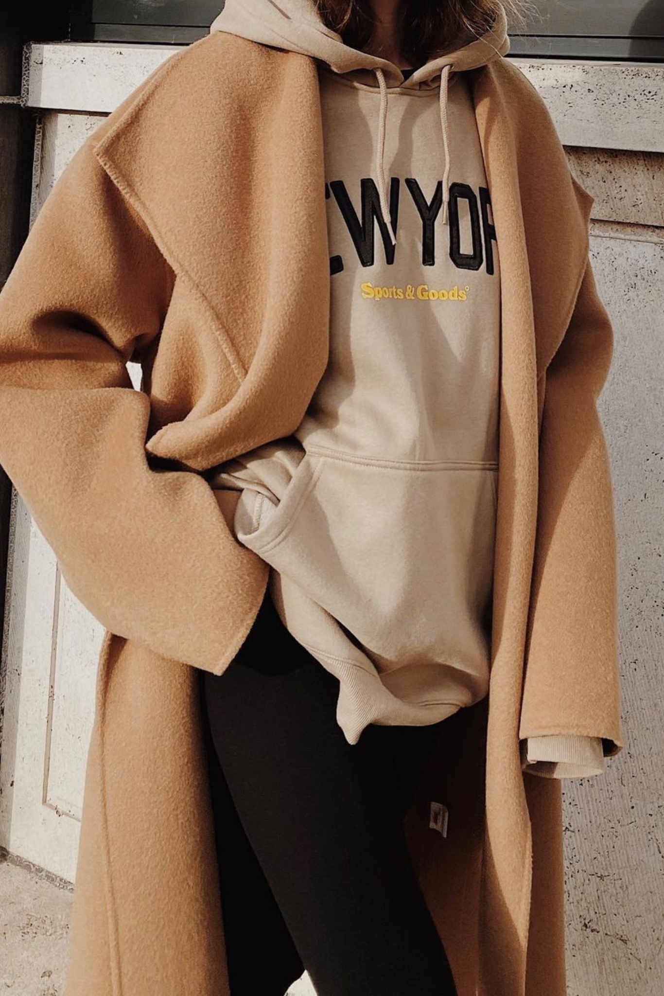 Oversized Hoodie with Wrap Coat: Cozy Layers — Hoodie Outfits